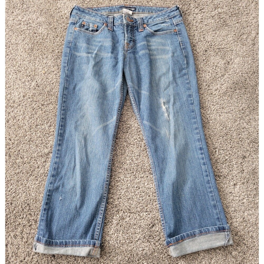 Refuge Jean Capris Womens 9 Capri Stretch Denim Casual Ladies Size 30x24 Blue